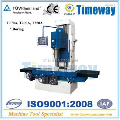 Máquina de perforación fina vertical competitiva T170A T200A T250A para el bloque del cilindro del motor