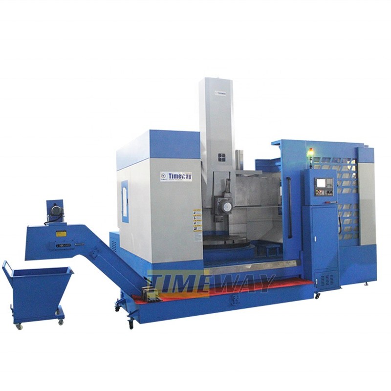 Potente máquina de torno vertical CNC con capacidad de potencia de 60kw y recorrido del eje Z de 800mm