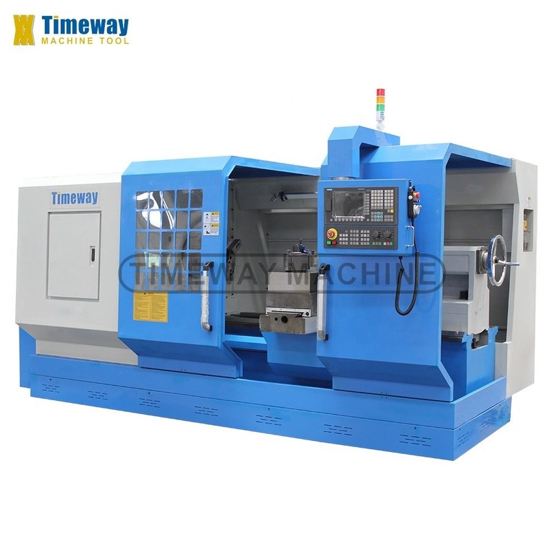 0.008mm precisión de reposicionamiento torneo CNC horizontal de trabajo pesado para maquinaria industrial