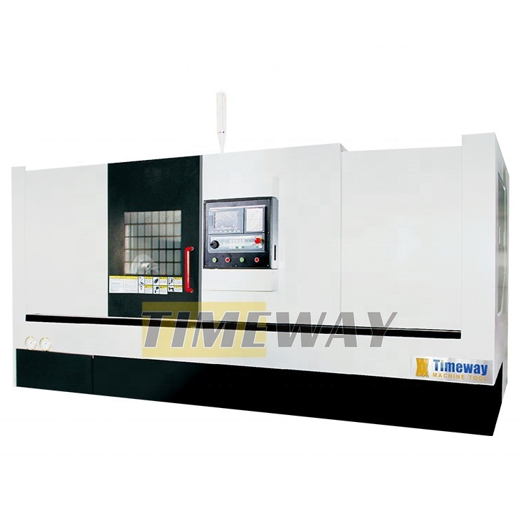 400 Viaje transversal cama inclinada máquina de torno CNC CK-63 para el cliente de la tensión de requerimiento
