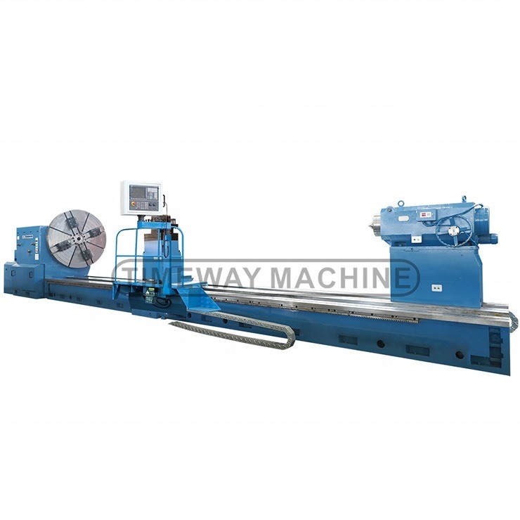20000mm Max. Largura girada CNC de metal girando automático completo de cama plana torno para marcas