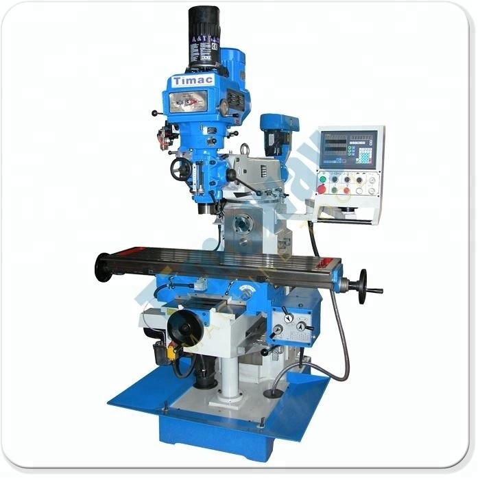 3 Ejes TIMEWAY H/V cabeza de molino torreta fresadora TM500 con voltaje personalizable