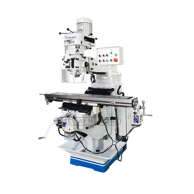 3.75kW motor de huso de potencia torreta vertical Miller cabeza giratoria fresadora para su