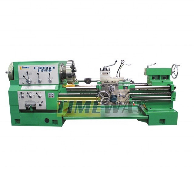 Timeway Z-Axis Travel 2810mm Torno manual de país de petróleo para girar rosca de tubería