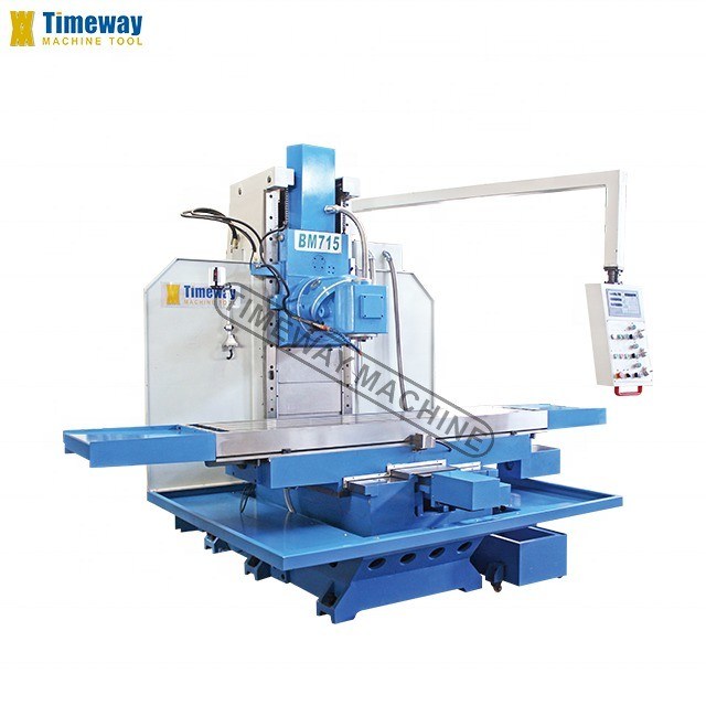 Máquina de fresado universal vertical de 3 ejes BM715 tipo cama de control PLC para industria