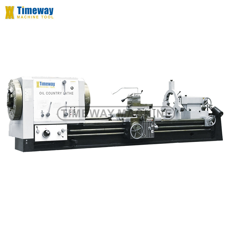 Trabajos de construcción Q-520 Torno de roscado de tuberías con ancho de lecho de 755 mm