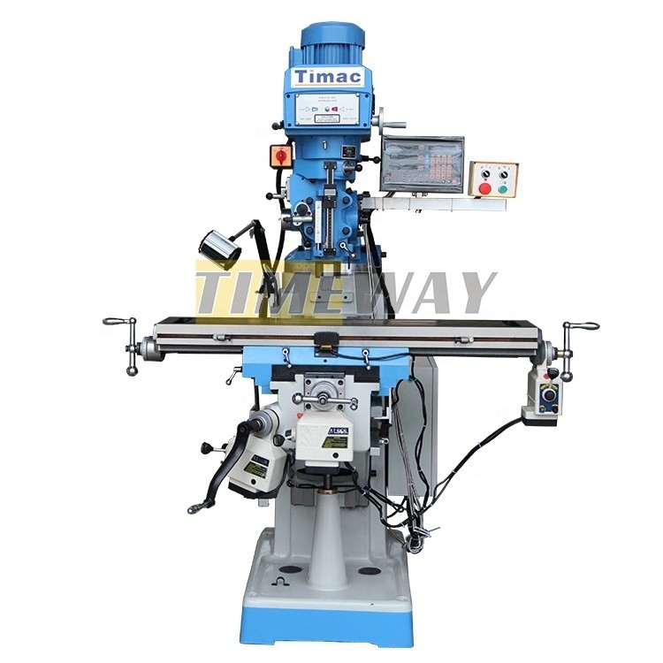 Máquina de fresado de torreta universal M230B con 2.2kw de potencia del motor principal y 1060KG de peso