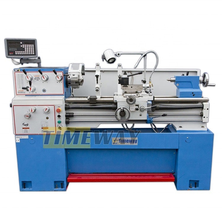 Torno de motor de precisión manual con rango de velocidad del husillo 40 1800 r.p.m.