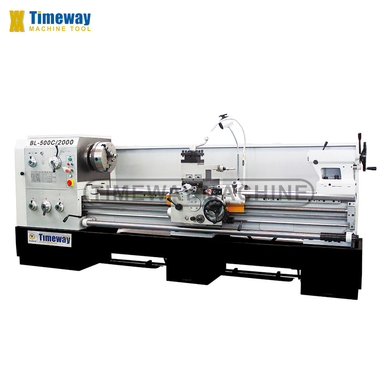 Velocidad del husillo 36-1600 rpm Máquina de tornillo de cama de brecha BL-500C para torneado universal de metales