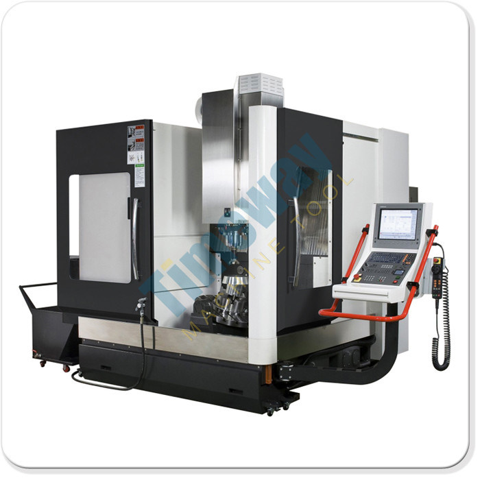12000KG Centro de mecanizado vertical de enlace de 5 ejes con precisión de posicionamiento de ± 0,008 mm